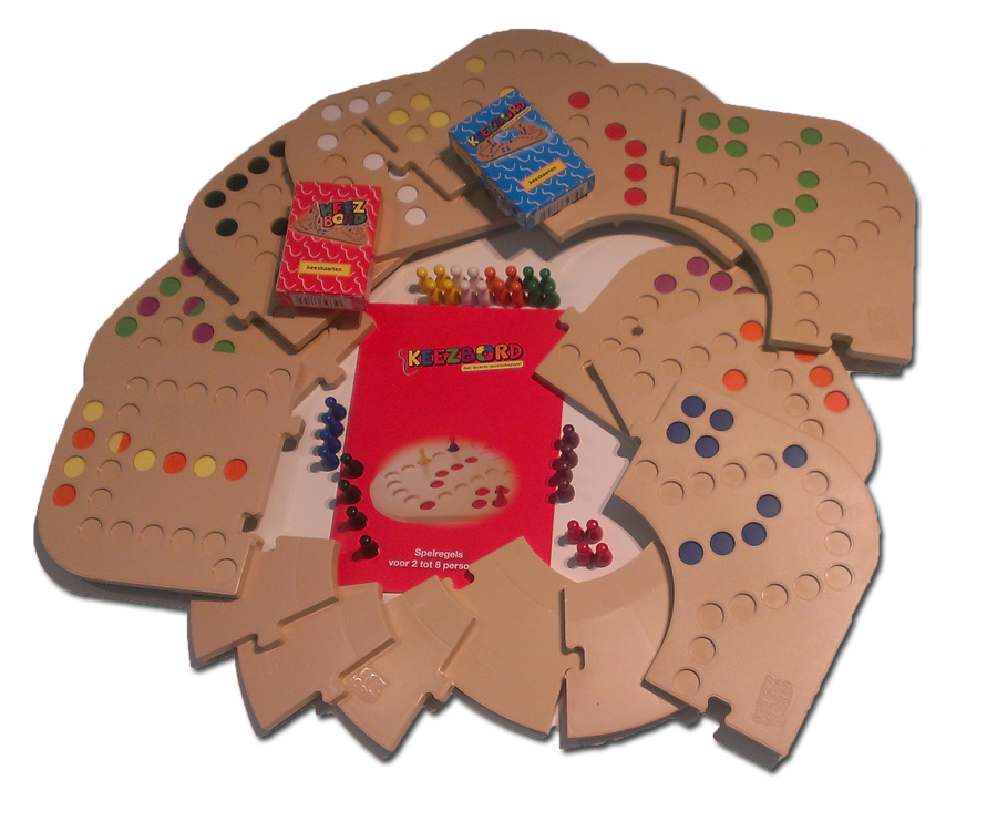 TotalBox kunststof 2,3,4,5,6,7 en 8 pers. - Keezbord - Het originele Keezen bordspel vanaf 18 Bestel